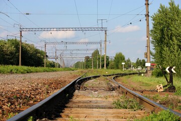 Fototapeta na wymiar railway track