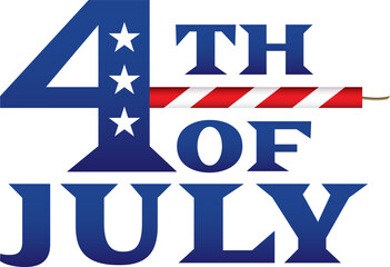 4th of July Icon Illustration