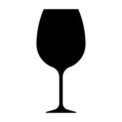 Wine glass icon isolated on white background