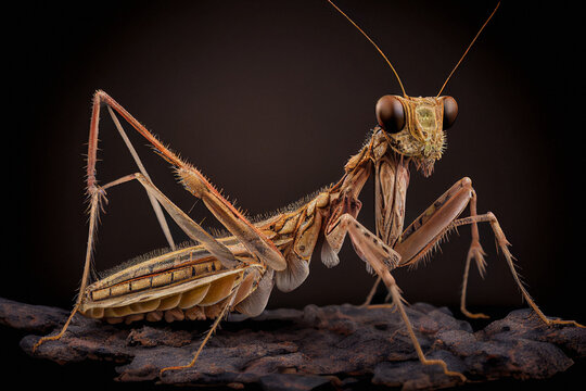 La Grecas Dwarf Mantis - Endangered Species - Generative Ai