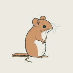 small rodent mammal animal created with Generative AI technology