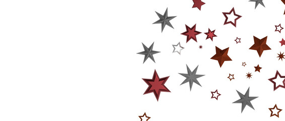 Festive christmas card. Isolated illustration white background. - in red