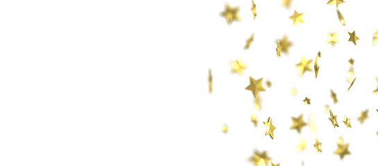 A gray whirlwind of golden snowflakes and stars. New