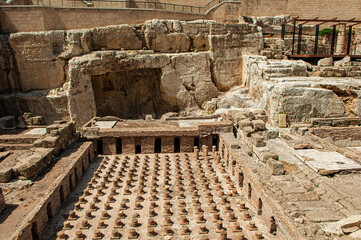 Ausgrabung römische Thermen in Beirut, Libanon