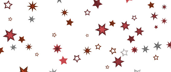 Glossy 3D Christmas star icon. Design element for holidays. -