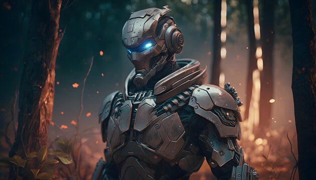 Cyborgs Army - Future War - Generative AI