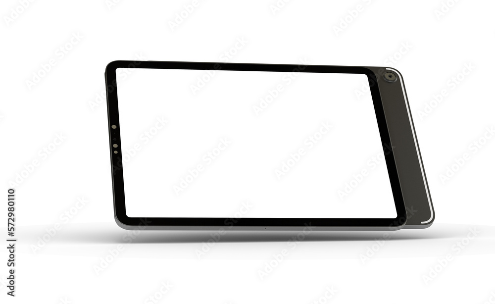 Aufkleber tablet pc computer with blank screen 3d