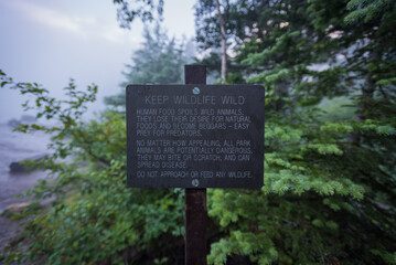 Keep Wildlife Wild Sign