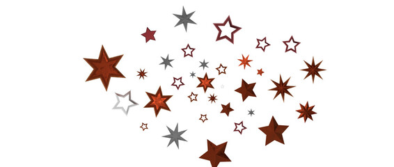 Festive christmas card. Isolated illustration white background. - in red