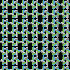 Seamless 3d Wall Design Wallpaper