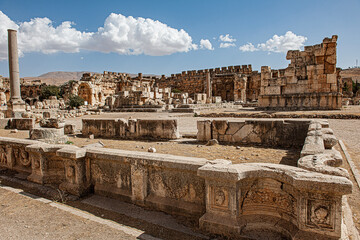 Ruinen in Baalbek, Bekaa,  Libanon