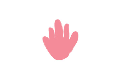 Fototapeta na wymiar pink hand drawing solid color abstract freeform presentation decoration hand painted wave swashes minimal shape element
