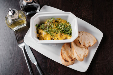 vegetable salad. Restaurant serving dish