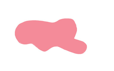 pink hand drawing solid color abstract freeform presentation decoration hand painted wave swashes minimal shape element