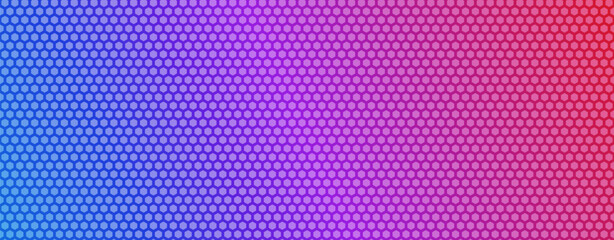 Gradient background with seamless overlay geometric hexagon pattern. Vector EPS 10