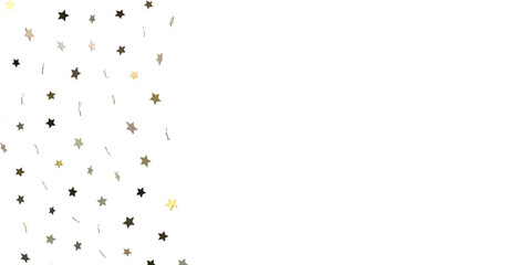 Stars - stars. Confetti celebration, Falling golden abstract decoration for party, birthday celebrate,