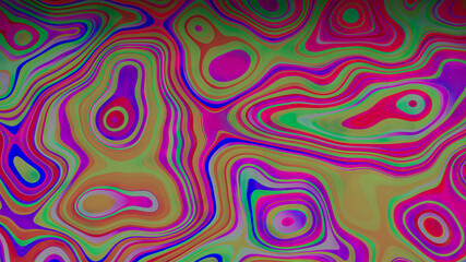 Geometric futuristic modern dynamic background, lines, circles, digital pixels flow, fractal liquid...