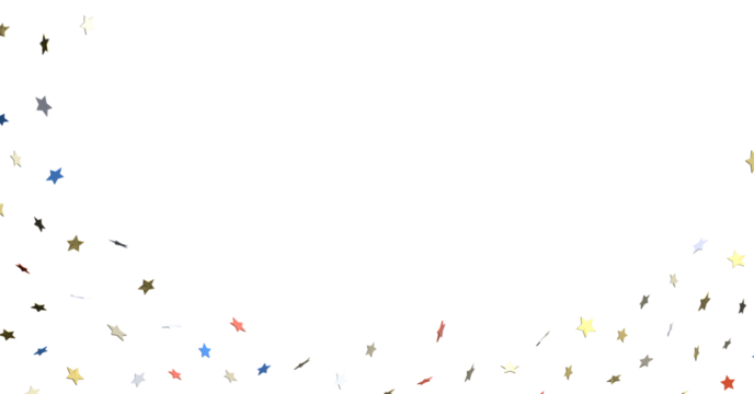 Stars - stars confetti on american independence day - Powered by Adobe