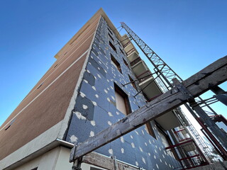 Renovation work on a building to improve thermal efficiency