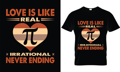 pi day typography t shirt design