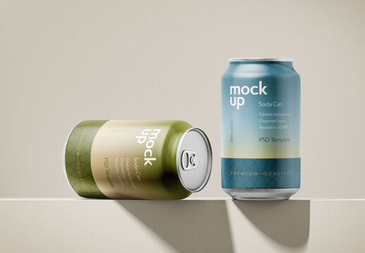 Soda Can Mockup