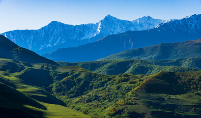 landscape in the mountains Ossetia