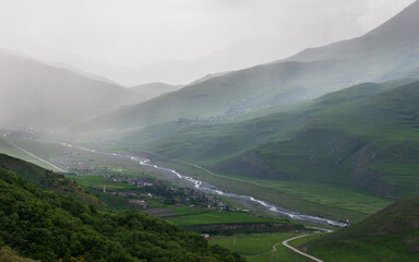 landscape in the mountains Ossetia