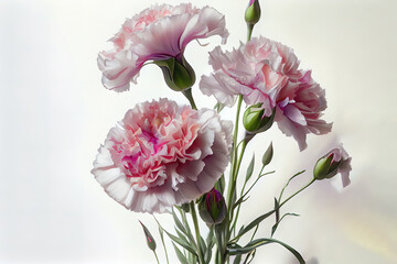 Share the timeless elegance of carnations. Generative Ai