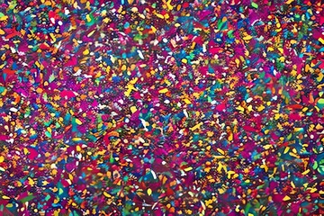 Fototapeta na wymiar Colorful Background With Confetti. Art Illustration. Generative AI