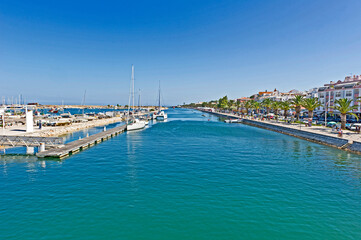 Naklejka na ściany i meble Marina and sea front Lagos Algarve Portugal
