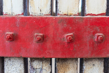 Close up old industrial machinery