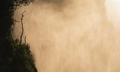 Waterfall spray victoria falls