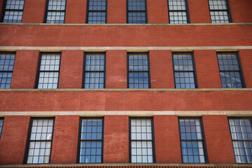 Old brick building downtown area apartments 
