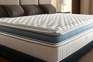 Mattress For Bed In Bedroom. Generative AI