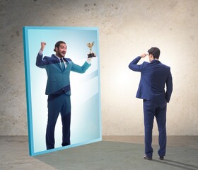 Man dreaming of bigger success