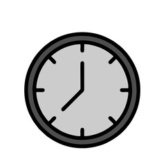 clock icon vector illustration