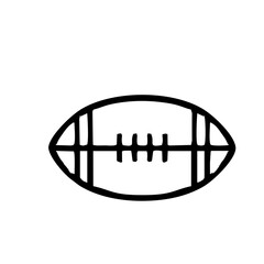 vector of rugby ball icon