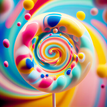 sweet dreams about candy land, generative ai