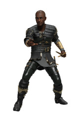 Fototapeta na wymiar 3d rendering illustration fantasy black man soldier isolated