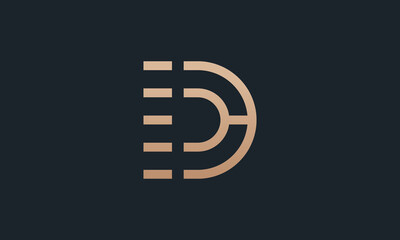 Fototapeta na wymiar Letter D Logo Template
