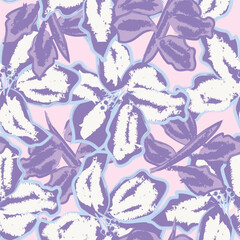 Fototapeta premium Abstract Floral Seamless Pattern Design