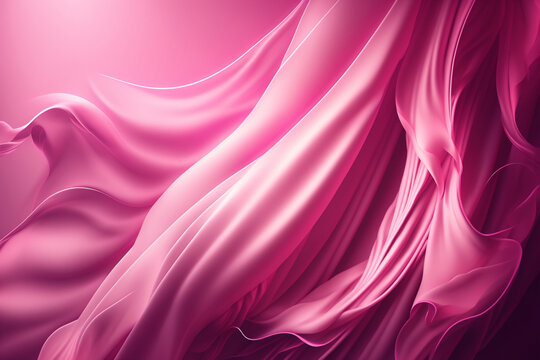 Fototapeta Abstrack pink background to use in design. AI generated. Trendy barbiecore or magenta color.