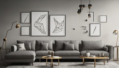 living interior with sofa