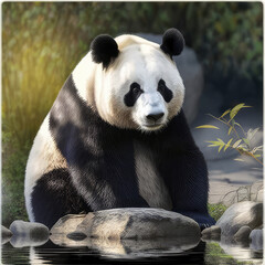 Obraz premium panda. Ia Generative