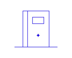 Isolated Concept of handbook in a flat style. School education thin line icon. Children education editable stroke icon.  Vector illustration

