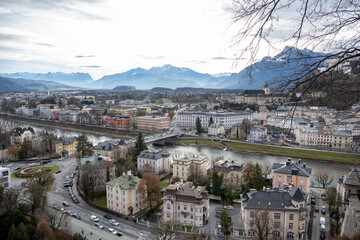 Obraz premium Salzburg - Blich Süd-Ost auf die Alpen