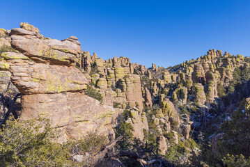 Scenic Chiricahua National Monument Arizona Landscape in Winter