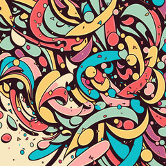 Obraz premium confetti thrown into the air in festivity created with Generative AI technology