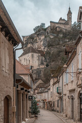 Incredible views of the entrance to the medieval village of Rocamadour in France