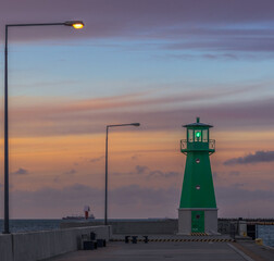 lighthouse at sunset © Jurand